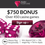 Ruby fortune casino infos welcome package